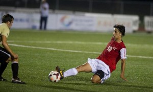 Rodrigo Jaime in action against Tulsa / Photo courtesy of SIUE Sports Information