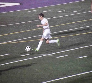 Junior Grant Bauer makes a run on goal / Photo by Roger Starkey