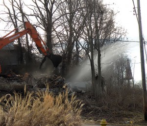 200 Angle St., Collinsville during demolition / Photo by Roger Starkey