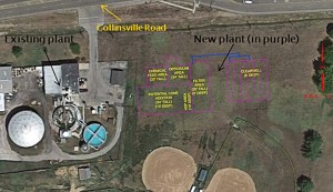 Location of new Collinsville Water Plant
