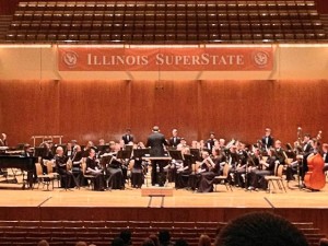 The Collinsville Wind Ensemble playing at the 2013 Illinois SuperState Concert Band Festival