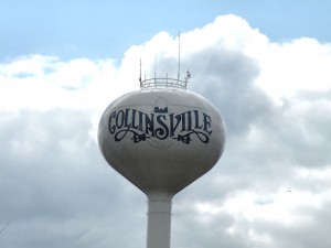 Collinsville water tower / Photo by Roger Starkey