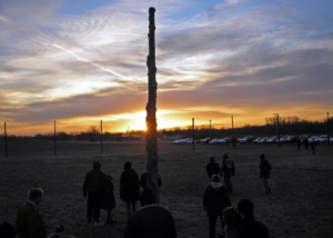 Dawn breaks over Woodhenge at Cahokia Mounds / submitted photo